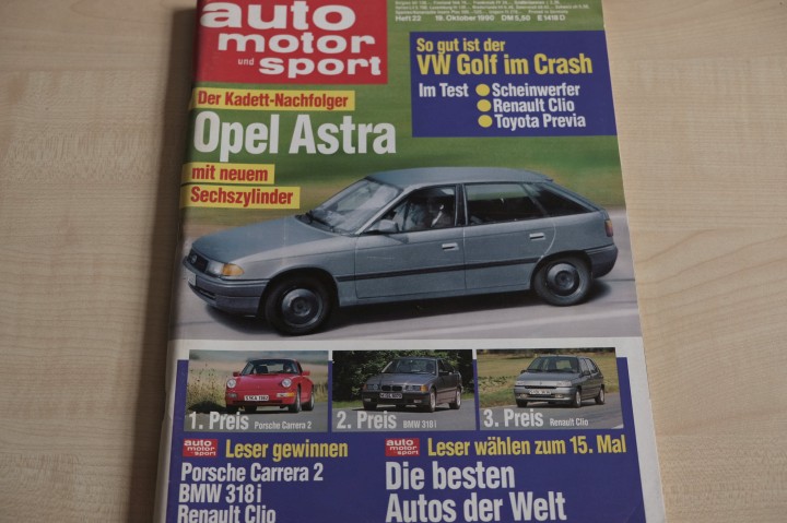 Deckblatt Auto Motor und Sport (22/1990)